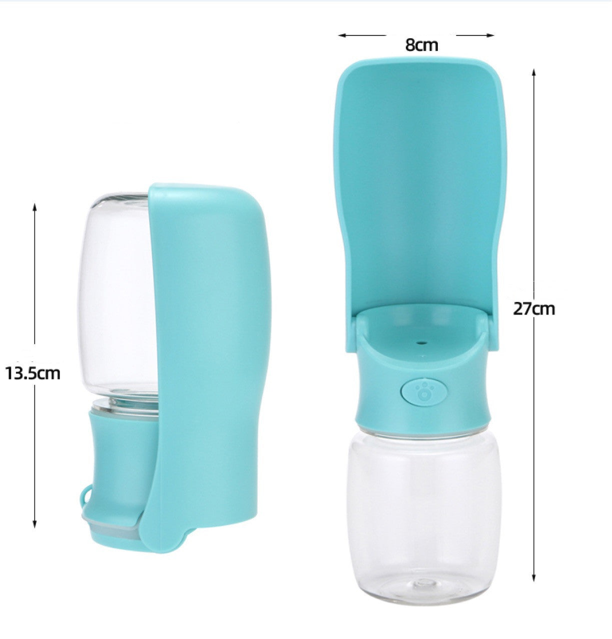 Portable Dog Water Bottle with Foldable Bowl