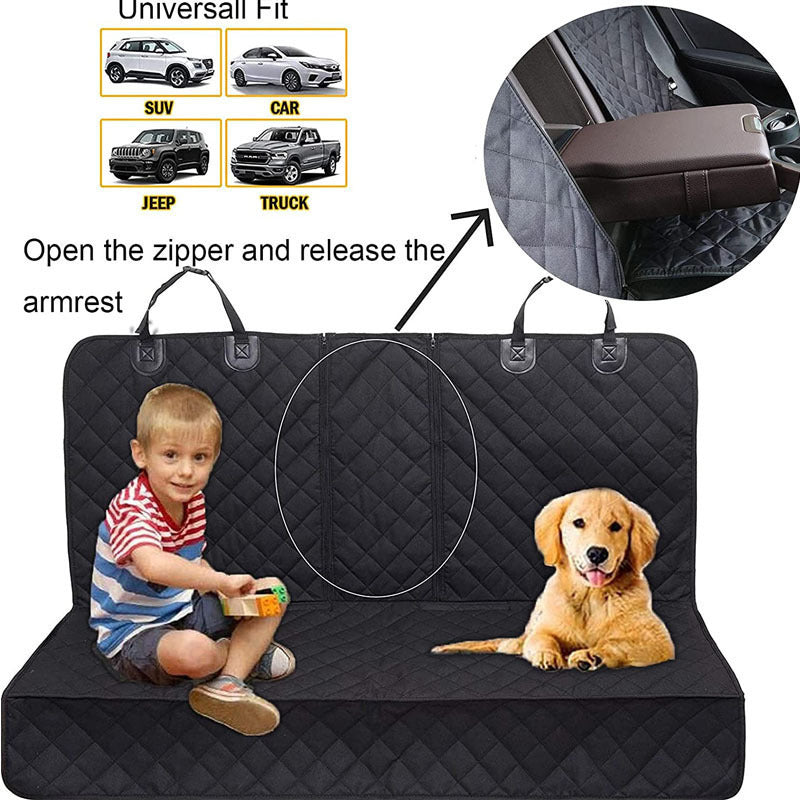 Waterproof Rear Seat Protector for Dogs – Dirt & Fur Resistant Car Seat Cover