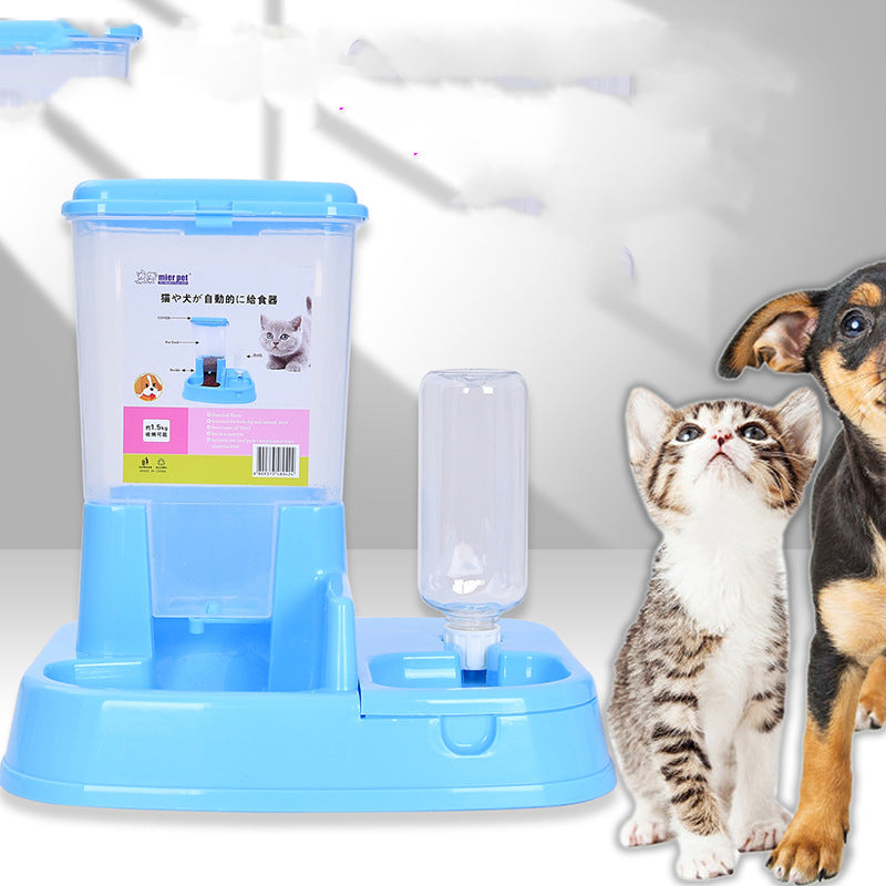 Automatic Pet Feeder & Water Dispenser Bowl