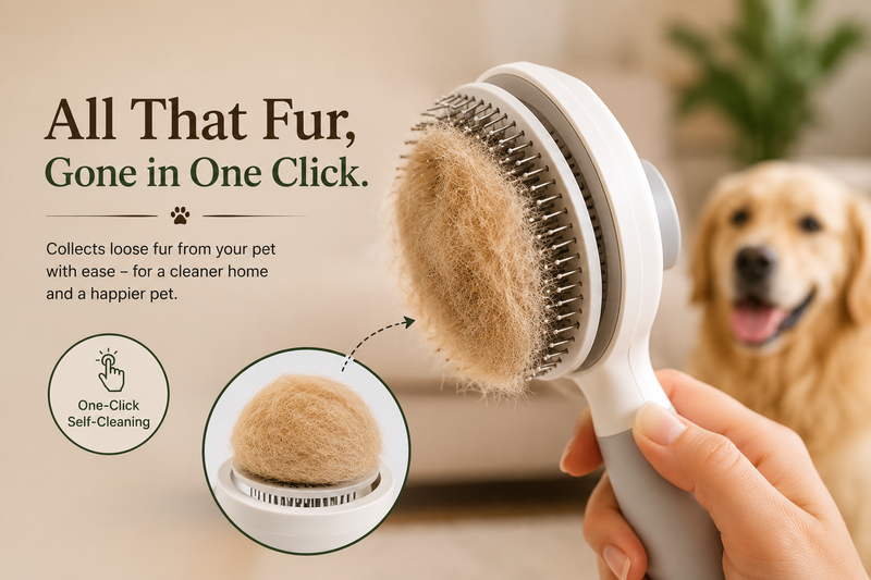 Fur Collected in Brush