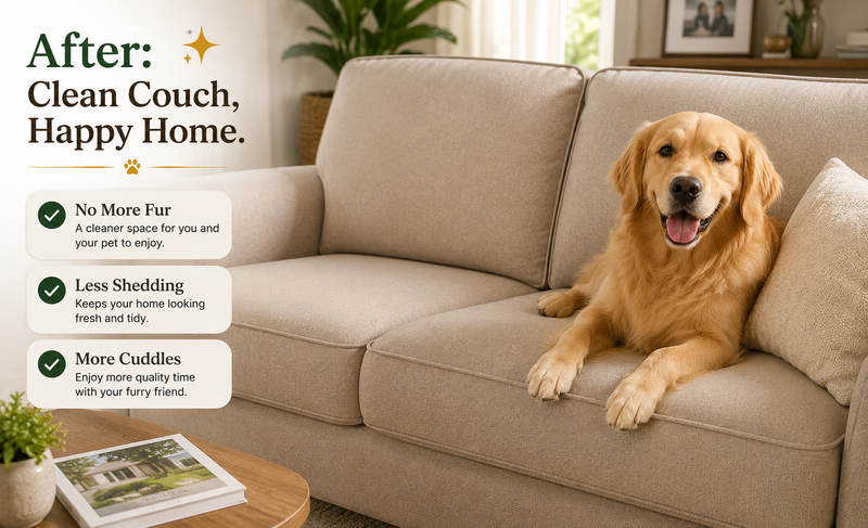 After: Clean Couch, Happy Home