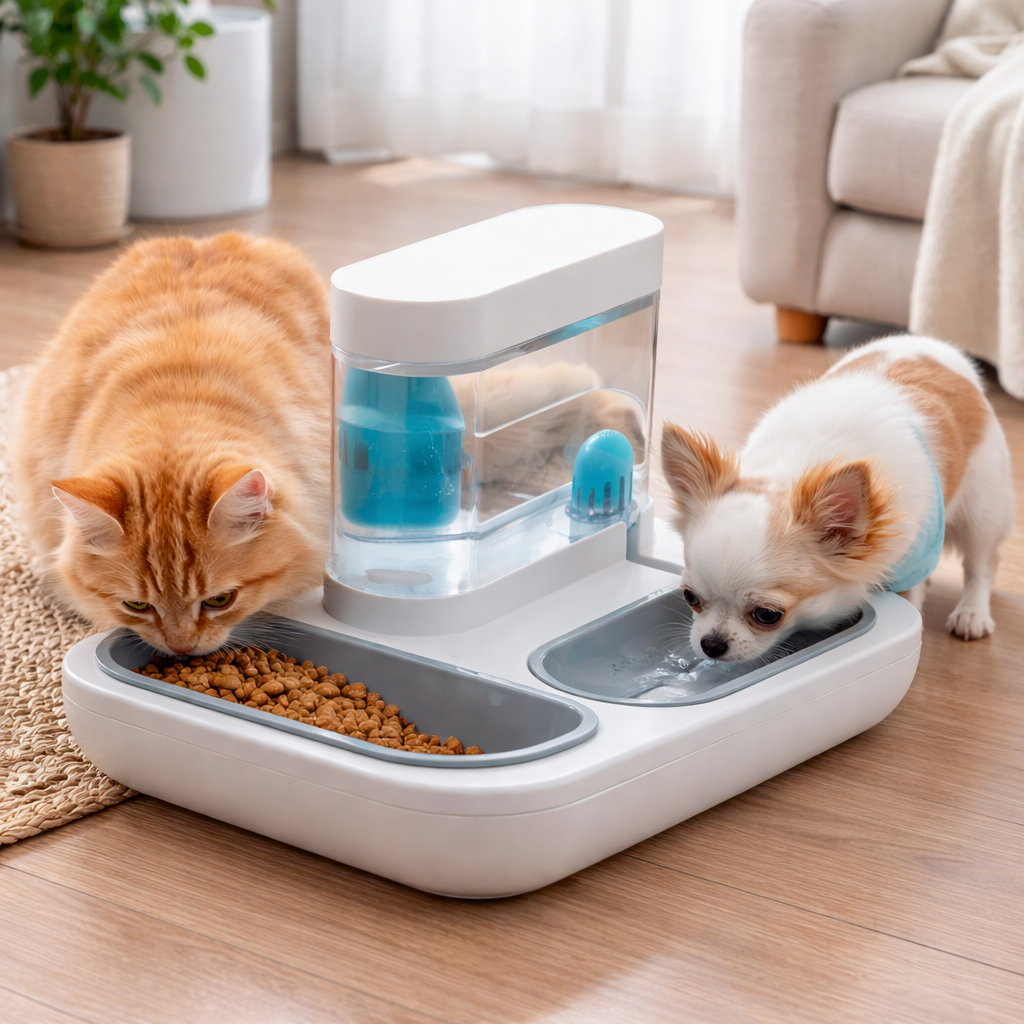 Automatic Pet Feeder & Water Dispenser for Cats and Dog