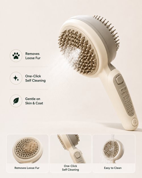 Peter & Co. Self-Cleaning™ Pet Brush