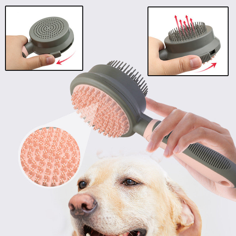 FurEase™ Self-Cleaning And Massage Pet Grooming Brush