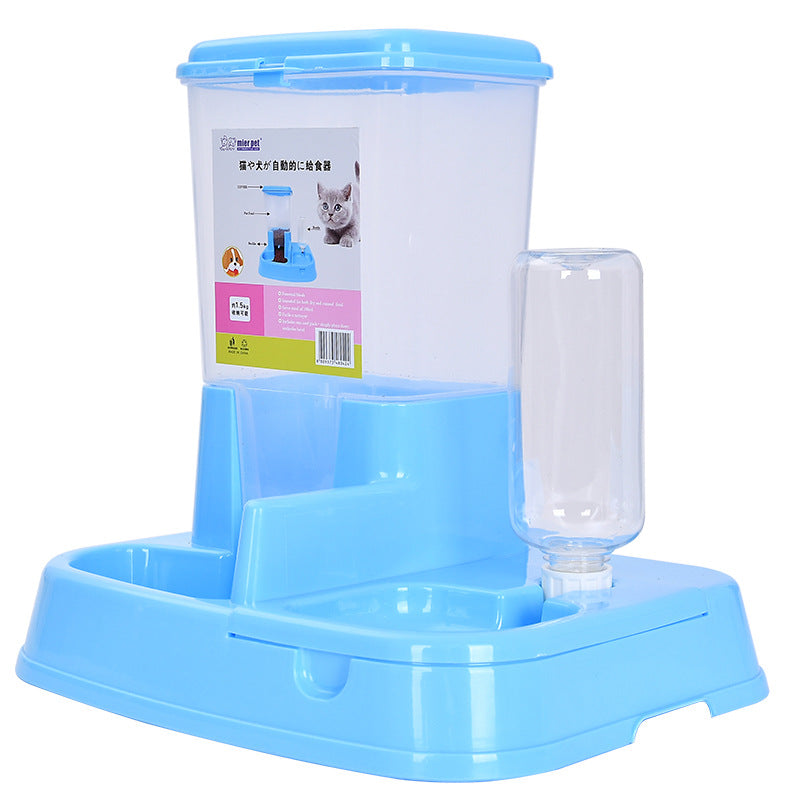 Automatic Pet Feeder & Water Dispenser Bowl